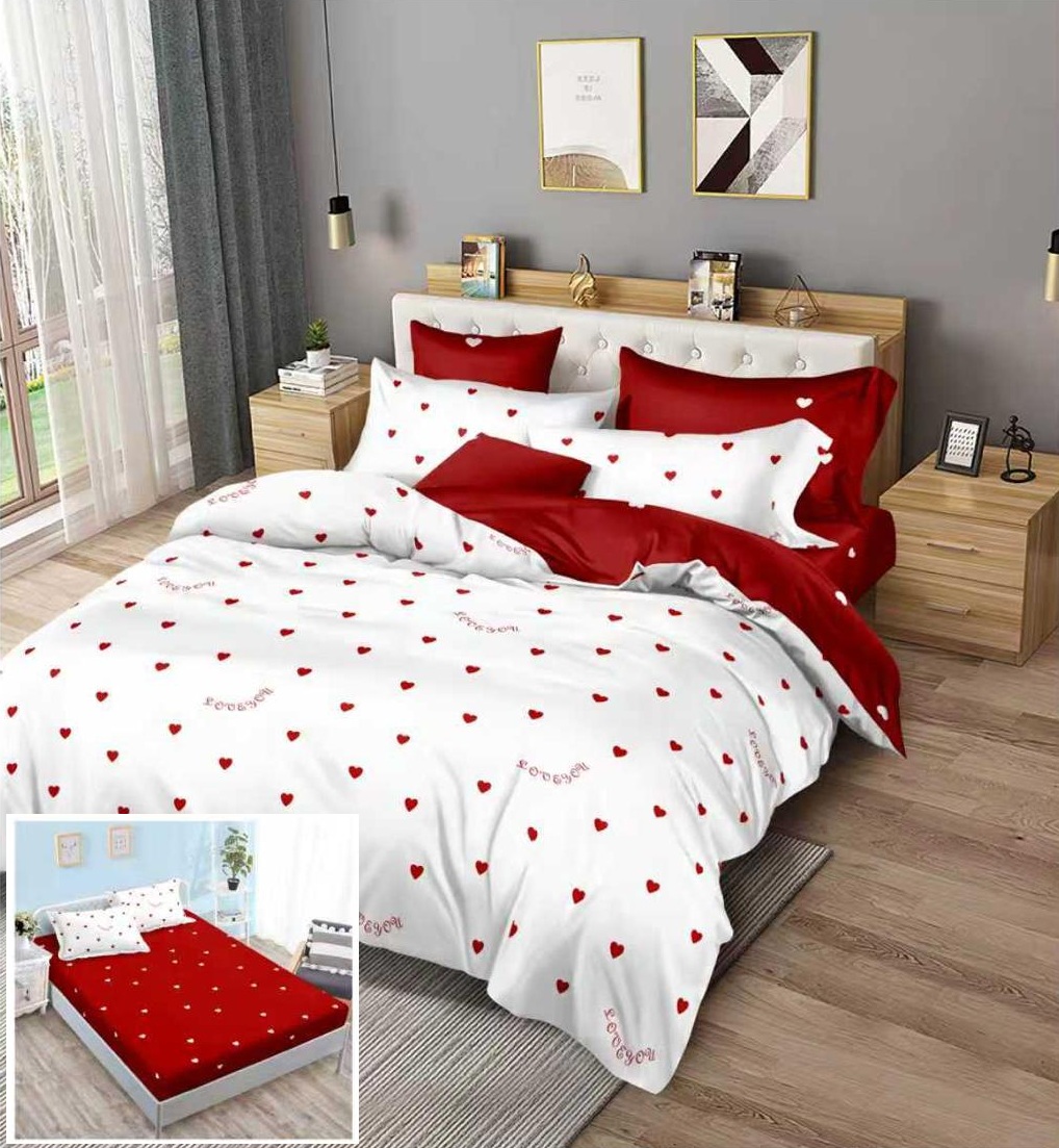Lenjerie pat cu elastic 6 piese Galaxy SX181