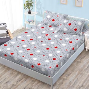 Husa de pat cu elastic 3 piese Slark HP052