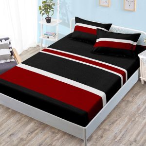 Husa de pat cu elastic 3 piese Dunga HP053