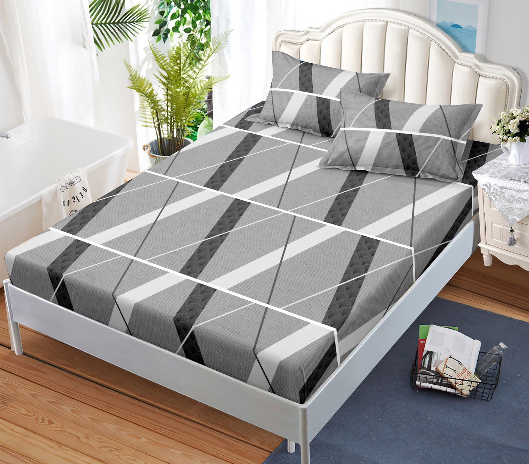 Husa de pat cu elastic 3 piese Hera HP066