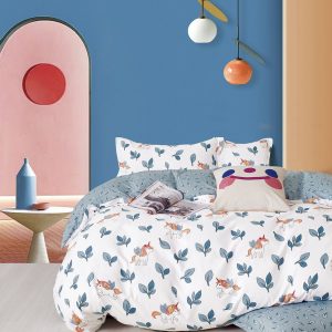 Lenjerie De Pat Lidia Xf015, Bumbac, 4 Piese, Fara Elastic, Imprimeu