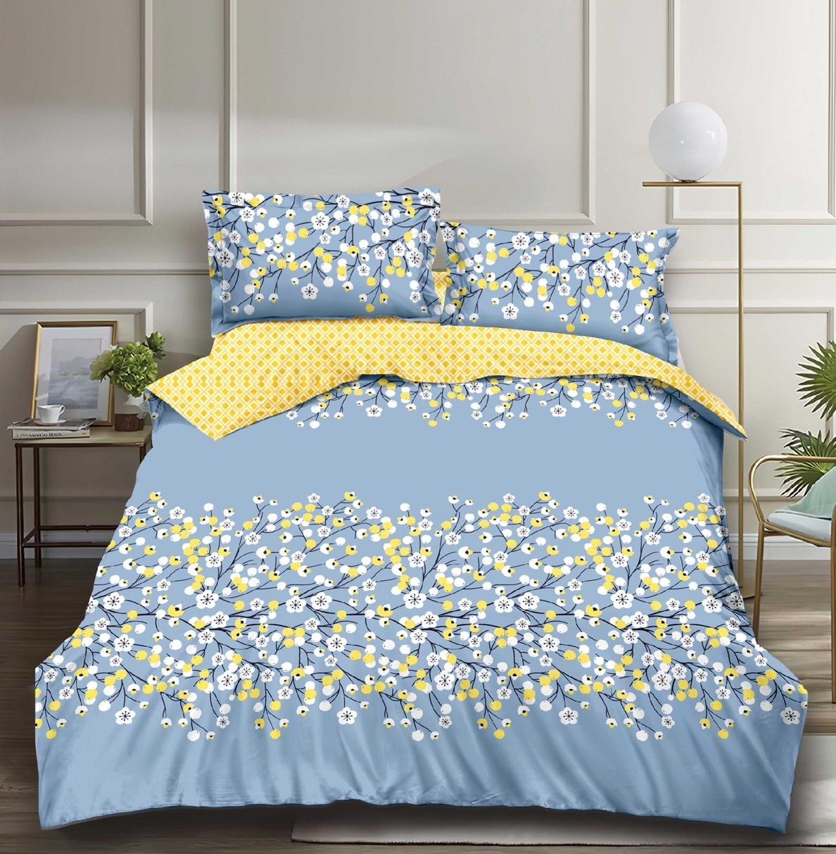 Lenjerie de pat fara elastic 4 piese Purece XF025