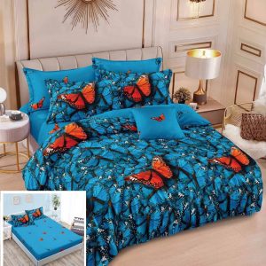 Lenjerie Pat Pixie Sx084, Bumbac, 6 Piese, Cu Elastic, Imprimeu