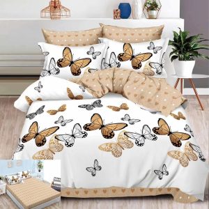 Lenjerie Pat Gratin Sx144, Bumbac, 6 Piese, Cu Elastic, Imprimeu