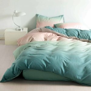 Lenjerie Pat Range Fx012, Bumbac, 4 Piese, Fara Elastic, Albastru, Roz