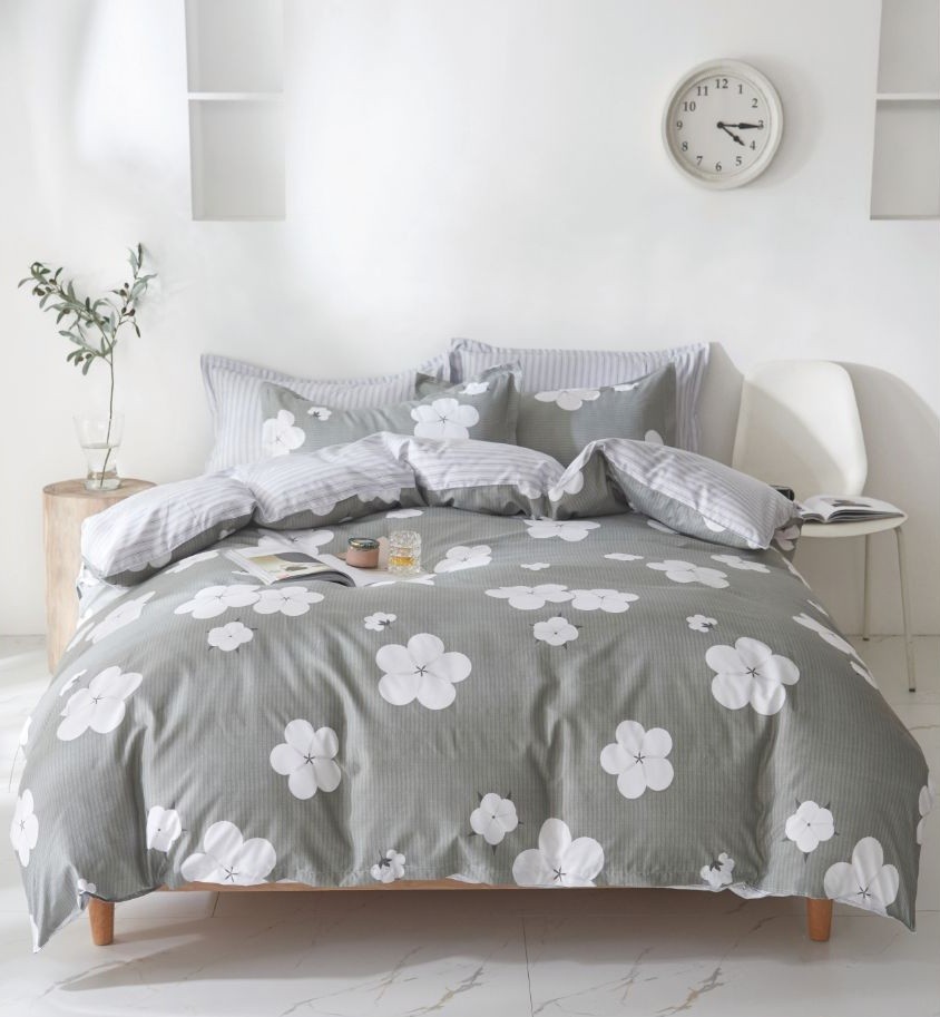 Lenjerie pat fara elastic 4 piese Vintage FX016