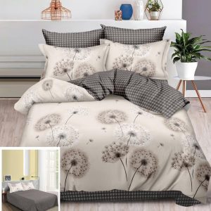 Lenjerie Pat Eugenia Sf033, Bumbac, 4 Piese, Fara Elastic, Bej, Gri