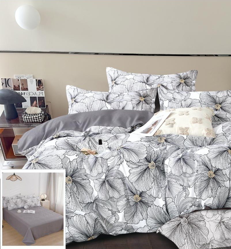 Lenjerie pat fara elastic 6 piese Nicoleta SF049