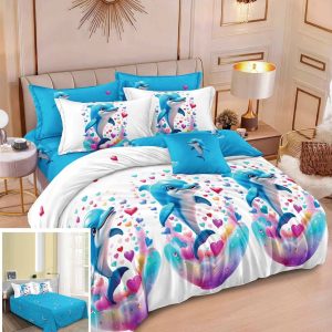 Lenjerie Pat Ken Sf140, Bumbac, 4 Piese, Fara Elastic, Alb, Albastru