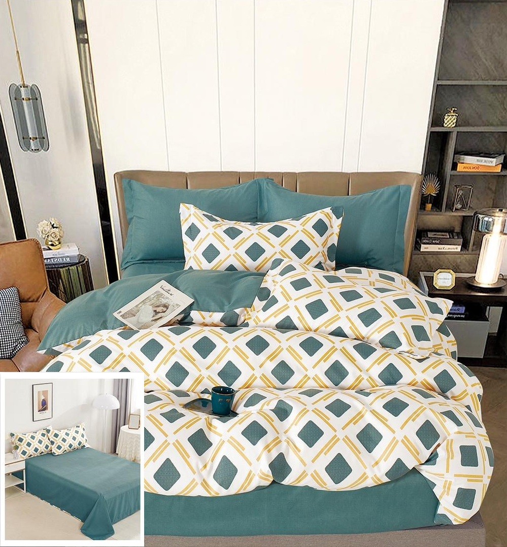 Lenjerie pat fara elastic 6 piese Khal SF159