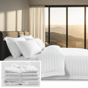 Lenjerie Damasc Deluxe Angelinho Dd007, Damasc, 6 Piese, Cu Elastic, Alb