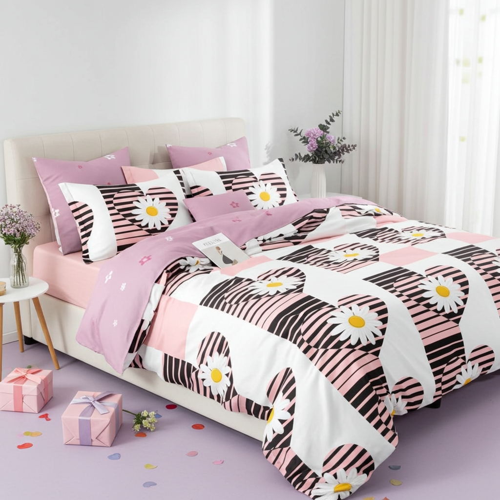 Lenjerie-pat-cu-elastic-6-piese-Pink-Flowers-SX229-edited_3