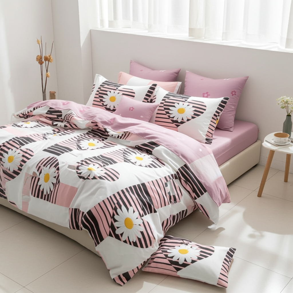 Lenjerie-pat-cu-elastic-6-piese-Pink-Flowers-SX229-edited_4