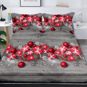 Husa de pat de Craciun cu elastic Joulu CR043
